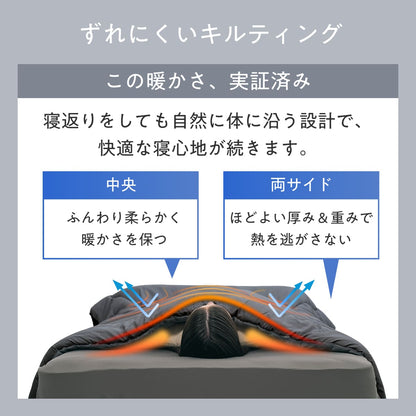 【毎日の眠りを快適にする肌触りと保温力】アルミフランネル掛け布団